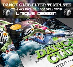 舞蹈俱乐部海报模板：Dance Party Club Flyer
